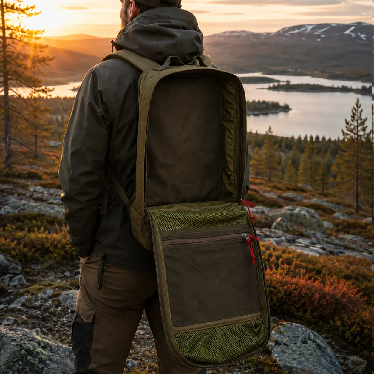 Kenttälaukku 112, vihreä, 12L - Galvi-Linda 2 Kenttälaukku 112, vihreä, 12L - Galvi-Linda - Image 2