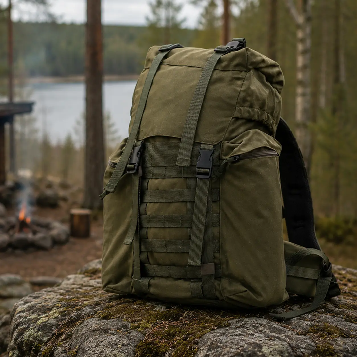 Partioreppu 077, vihreä, 35L - Galvi-Linda 1 Partioreppu 077, vihreä, 35L - Galvi-Linda