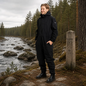 Miesten Softshell-haalari, musta - NUCKÖ