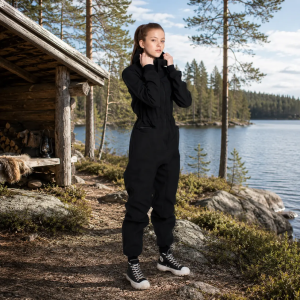 Naisten Softshell-haalari, musta - NUCKÖ