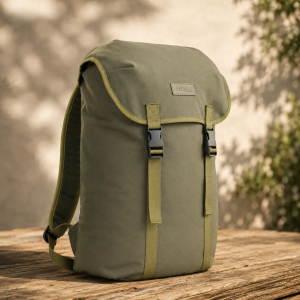 Päiväreppu Cafe, 18L, khaki, käsintehty - Noel