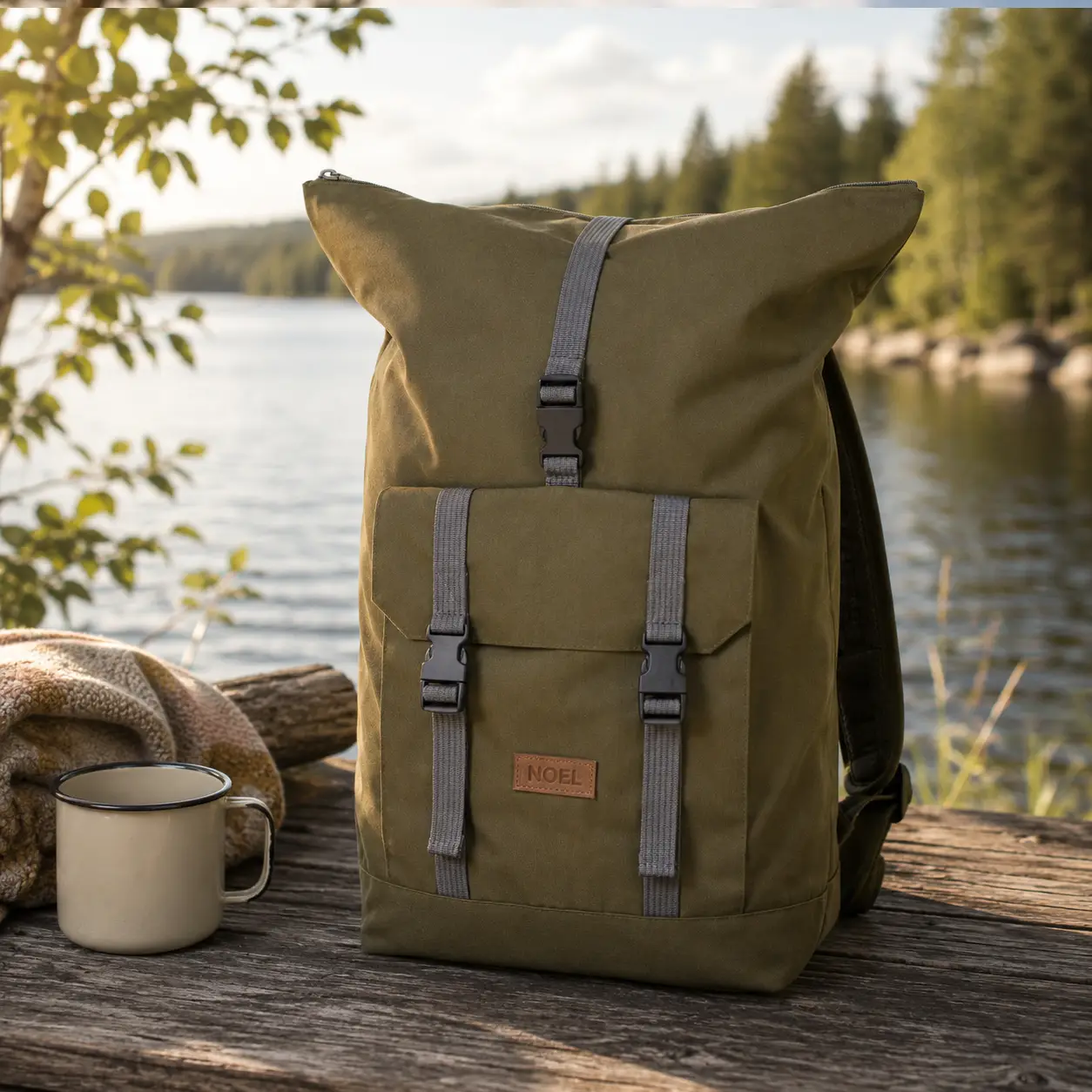 Päiväreppu Cliff, 25L, khaki - Noel 1 Päiväreppu Cliff, 25L, khaki - Noel