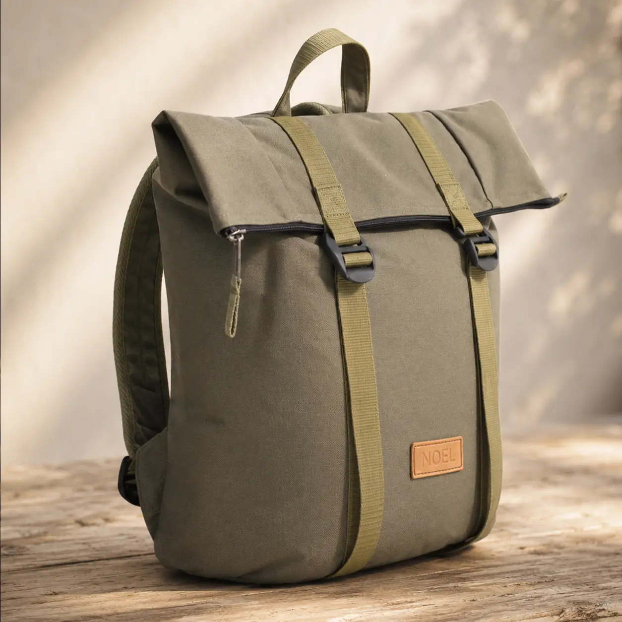 Päiväreppu Zip, 14L, Khaki - Noel 1 Päiväreppu Zip, 14L, Khaki - Noel